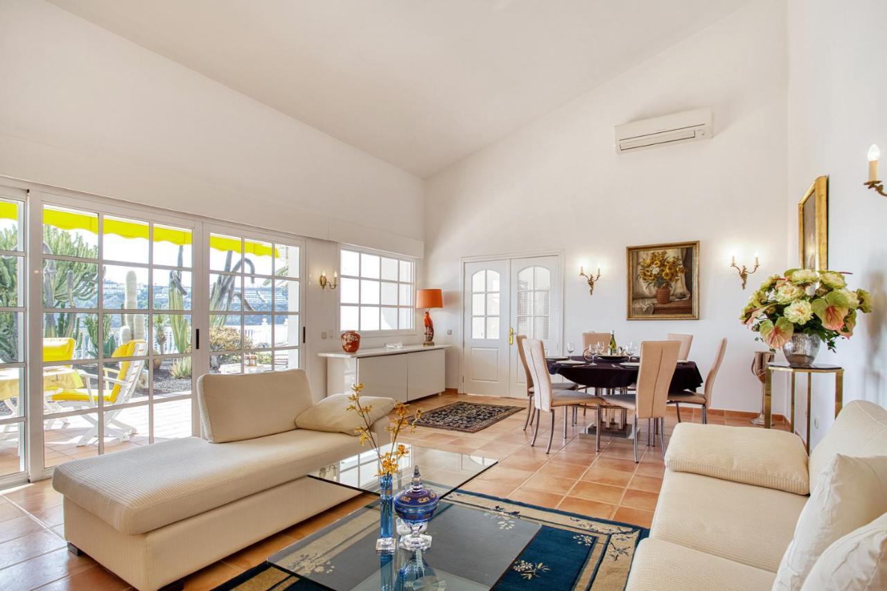 Stunning Villa With Breathtaking Ocean View Mogán Dış mekan fotoğraf